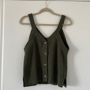 Olive Sweater Tank